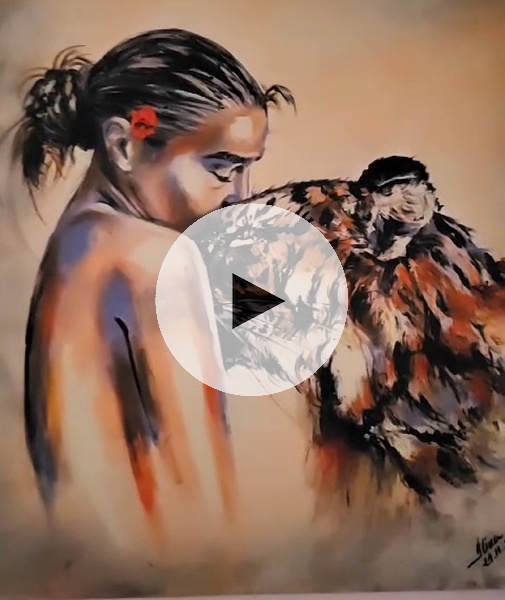 ArteDiAlina.com painting: Tiger Pride